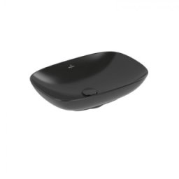 Lavoar dreptunghiular 56 cm Villeroy & Boch Loop & Friends, negru mat