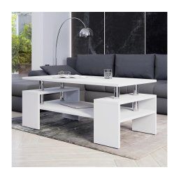 Măsuță de cafea CUBE 50x110 cm alb