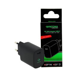 Adaptor de încărcare USB-C Power delivery 20W/230V negru PATONA