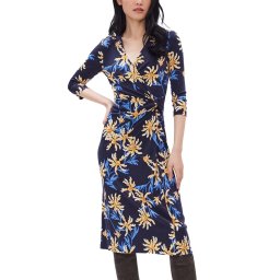 DIANE VON FURSTENBERG Rochie Borris DVFDL3R040PFLNY C50 paris floral lg navy