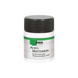 Vopsea acrilica mata Kreul, 50 ml, alb