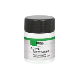 Vopsea acrilica mata Kreul, 50 ml, alb pastel