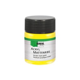 Vopsea acrilica mata Kreul, 50 ml, galben
