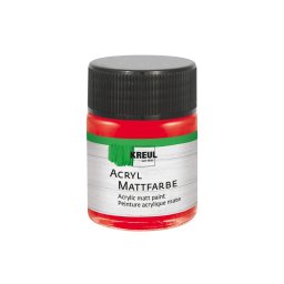 Vopsea acrilica mata Kreul, 50 ml, rosu