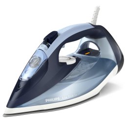Fier de calcat Philips Azur DST7020/20, 2800W, debit de abur continuu de 50g/min si jet de abur de 250 g, talpa SteamGlide Plus, rezervor de 300ml si sistem de curatare automata cu rezervor integrat pentru calcar, Albastru
