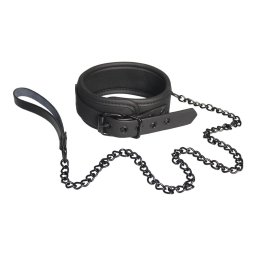 Dream Toys Blaze Collar and Leash Black