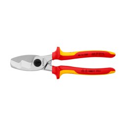 Cleste Foarfeca, Pentru Taiat Cabluri, VDE 1000 V, cu tais dublu, 200mm, KNIPEX 95 16 200