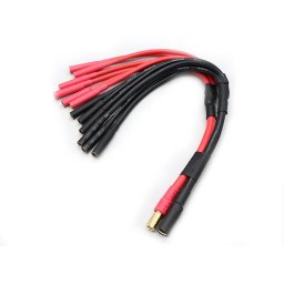 Cablu Adaptor de la 1 x Mufă Banană 5.5 mm către 6 x Mufă Banană 4 mm pentru Alimentare Hexacopter