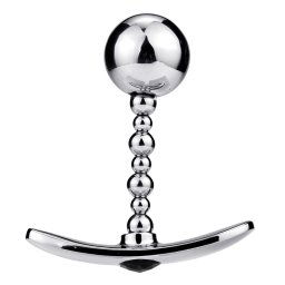 Dildo metalic Pull Bead Medium