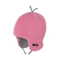 Căciulă din lână merinos fleece Pure Pure - Dusty Pink