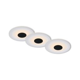 SET 3x corp de iluminat LED încastrat pentru baie LED/6W/230V IP44 negru Briloner