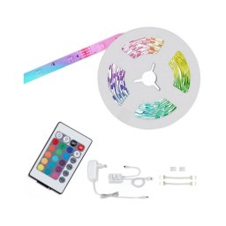 Bandă LED RGBW dimabilă 6,5m LED/22W/230V Brilo + telecomandă
