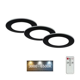 SET 3x corp de iluminat LED dimabil pentru baie LED/4,8W/230V IP44 Briloner + telecomandă