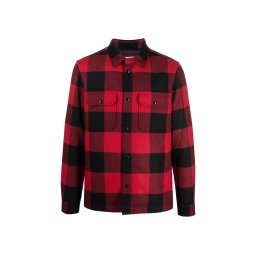 WOOLRICH Cămaşă Alaskan Wool Check Overshirt CFWOOS0067MRUT3046 5321 red buffalo