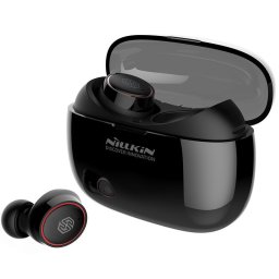 Casti Nillkin E1 Liberty TWS True Wireless Earphones Bluetooth 5.0 IPX4 water-resistance black and red (E1 black-red)
