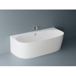 Cada freestanding fara preaplin Cast Marble Como 180x86cm alba