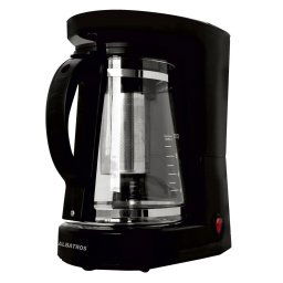 Cafetiera Albatros Dolce 2 in 1, 680 W, 1.2 l, capacitate 10 cesti, infuzor pentru ceai, Negru