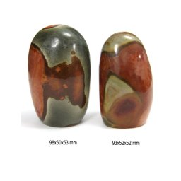Jasp Policrom Mineral Natural Rulat - 93-98 x 52-60 x 52 mm - ( XXL ) - 1 Buc
