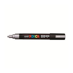 Marker universal UNI PC-5M Posca, 1.8-2.5 mm, argintiu