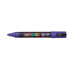 Marker universal UNI PC-5M Posca, 1.8-2.5 mm, albastru de prusia