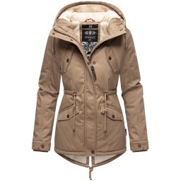 MARIKOO Parka de iarnă 'Manolya' gri taupe