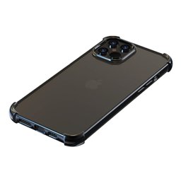 Husa Devia Husa Silicon Glitter Soft iPhone 12 Mini Gun Black (margini electroplacate, antishock)