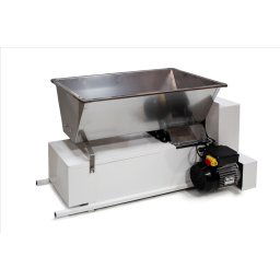 Zdrobitoare-Desciorchinator cu motor 0.75Kw cuva 850×480 Inox valturi Ø96×220mm alum By-zdrob Pro