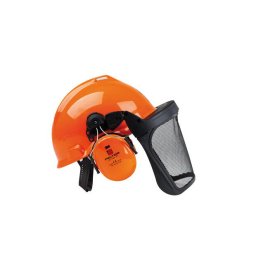 Cască de protecție cu vizieră din plasă și căști antifonice, model G22D/H510FH