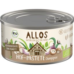 Pate vegetal cu ciuperci champignon, fara gluten bio 125g