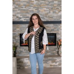 Vesta brodata cu model traditional Alina 18
