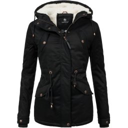 MARIKOO Parka de iarnă 'Manolya' negru