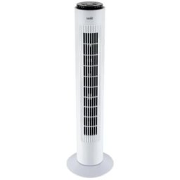Ventilator turn Home, 50W, telecomanda, 3 trepte de viteza, temporizator, Oscilatie, Alb