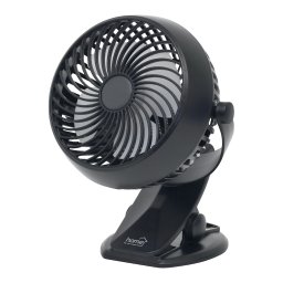 Ventilator cu acumulator si clema, diametru elice 10 cm, negru, USB, 3 trepte viteza, autonomie 6 ore