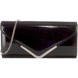 Tamaris Clutch 'Amalia' negru / argintiu