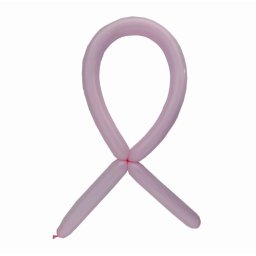 Set 15 baloane latex modelaj roz macaron 125 cm