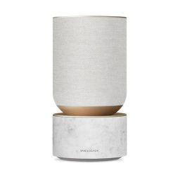 Boxe amplificate Bang & Olufsen Beosound Balance cu Google Voice Assistant White Marble