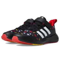adidas Kids Fortarun 20 Mickey Mouse Elastic (Little KidBig Kid) BlackBold GoldBetter Scarlet