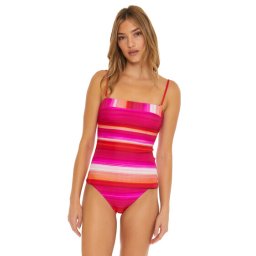 Trina Turk Solstice Banded Tankini Multi