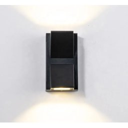 Aplica de exterior din aluminiu cu lumina calda sus jos 3500 K AL-042