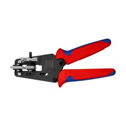 Cleste de precizie KNIPEX 195 mm pentru dezizolare, cu cutite profilate pentru cabluri si conductori speciali, fabricat in Germania 12 12 10