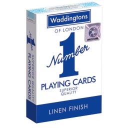 Carti de joc Waddingtons 007146 - Numarul 1 Clasic (Rosu/Albastru)
