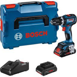 Burghiu GSB 18V-90 C Professional 18V 2x Li-Ion 4.0Ah in L-BOXX Negru-Albastru
