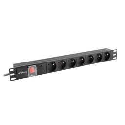 Prelungitor LANBERG PDU RACK POWER STRIP (1U,16A,7X 230V,2M)