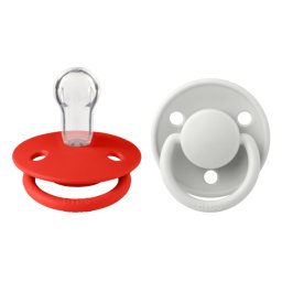 BIBS - Set 2 suzete De Lux Silicon, tetina rotunda, marime universala