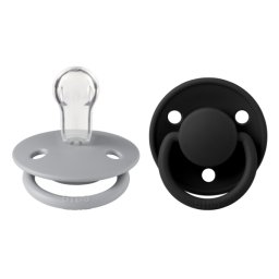 BIBS - Set 2 suzete De Lux Silicon, tetina rotunda, marime universala