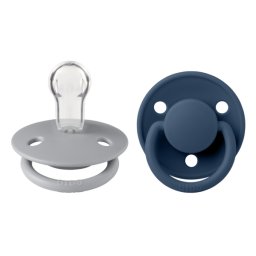 BIBS - Set 2 suzete De Lux Silicon, tetina rotunda, marime universala