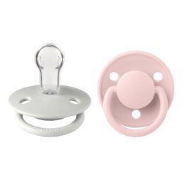 BIBS - Set 2 suzete De Lux Silicon, tetina rotunda, marime universala