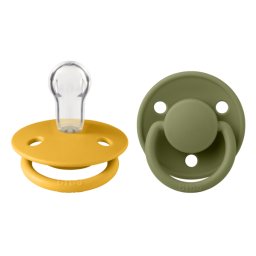 BIBS - Set 2 suzete De Lux Silicon, tetina rotunda, marime universala