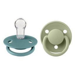 BIBS - Set 2 suzete De Lux Silicon, tetina rotunda, marime universala