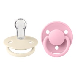 BIBS - Set 2 suzete De Lux Silicon, tetina rotunda, marime universala